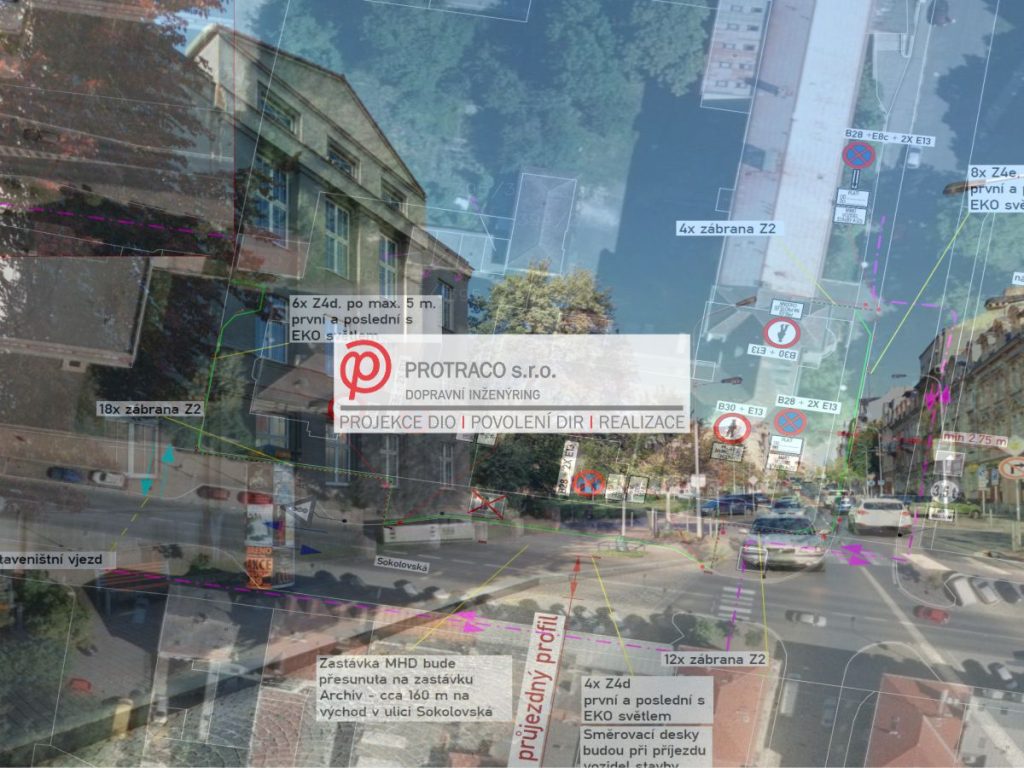 Projekt DIO a dopravní inženýring pro modernizaci SUPŠ Karlovy Vary.