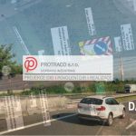 Schéma dopravně inženýrského opatření (DIO) pro křížení vedení VN s dálnicí D8 v úseku Trmice - Koštov.